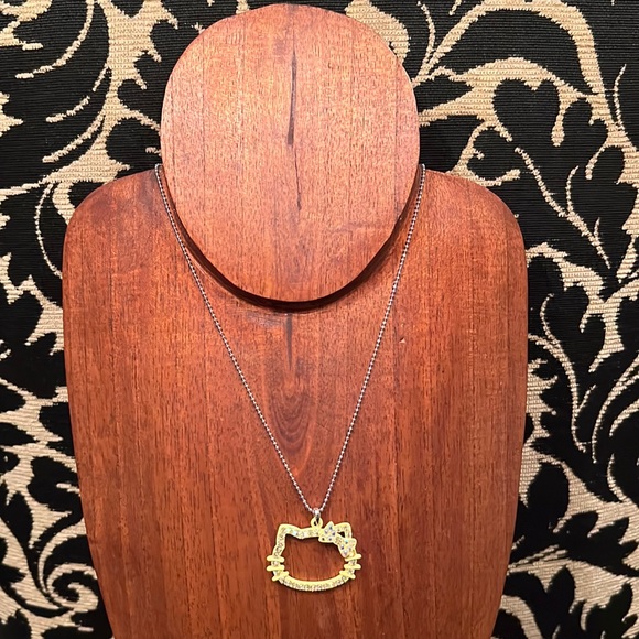 Yellow Crystal Hello Kitty Necklace - Picture 1 of 3